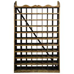 19th Century Pine Large Wall Hanging Mercantile Mail Sorter