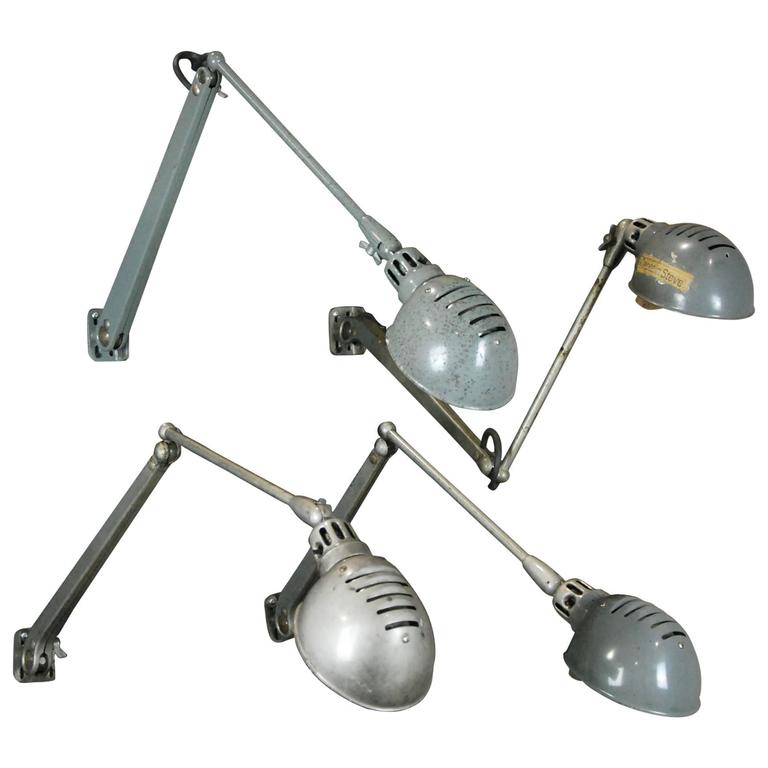 1950 Articulating Task Industrial Machine Lights at 1stDibs