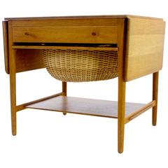 Vintage Danish Modern Sewing Cabinet Designed by Hans Wegner