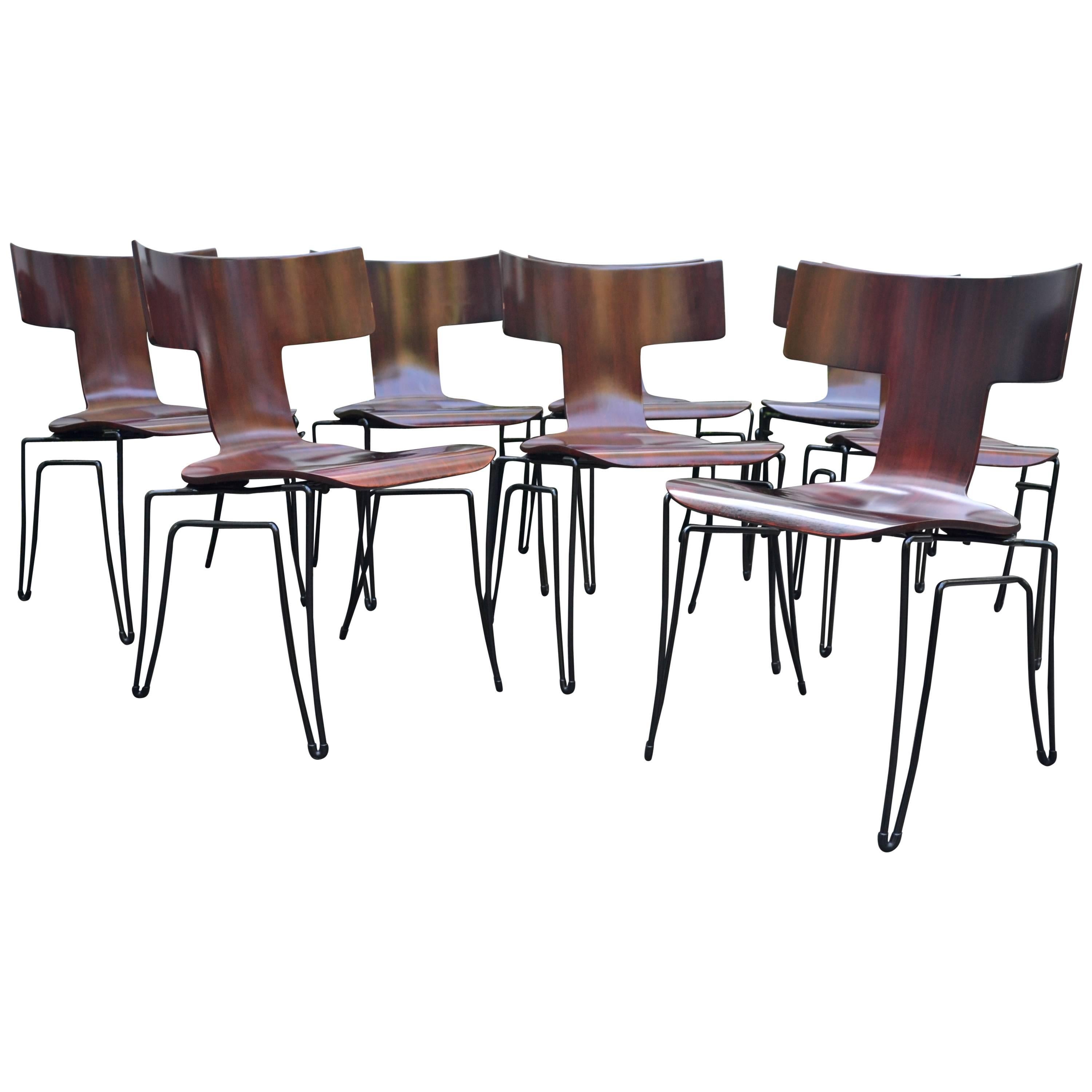 Anziano Dining Chairs by John Hutton for Donghia For Sale