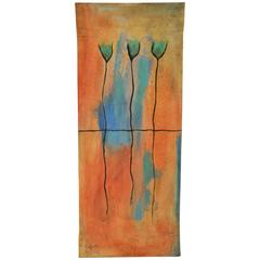 Abstract Painting -Blue Bulbs by Coffield
