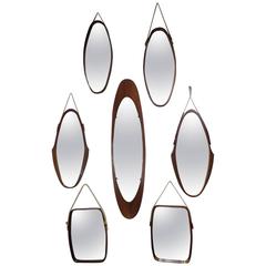 Huge Set of Seven Mirrors in the Style of Paolo Buffa 9