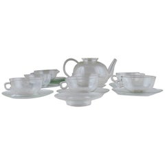 Wilhelm Wagenfeld "Jena" Tea Set of Clear Glass