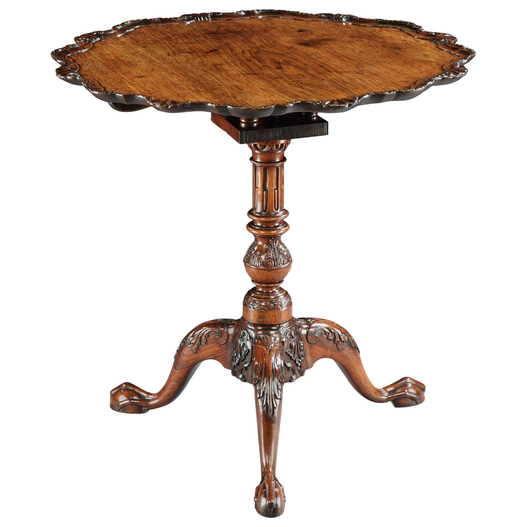 George II Anglo-Chinese Huang Huali Tripod Table For Sale