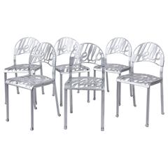 Set of Six Jeremy Harvey, Aluminium "Hello There" Chairs for Artifort