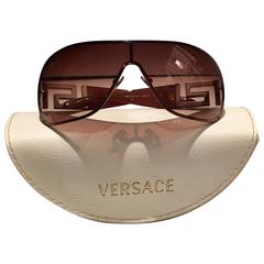Versace Crystal Greek Key Swaorofski Crystal Rhinestone Sunglasses