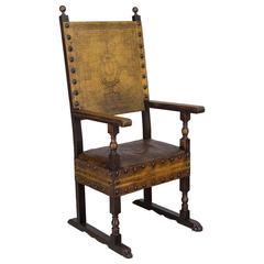 19th Century Spanish Baroque Armchair