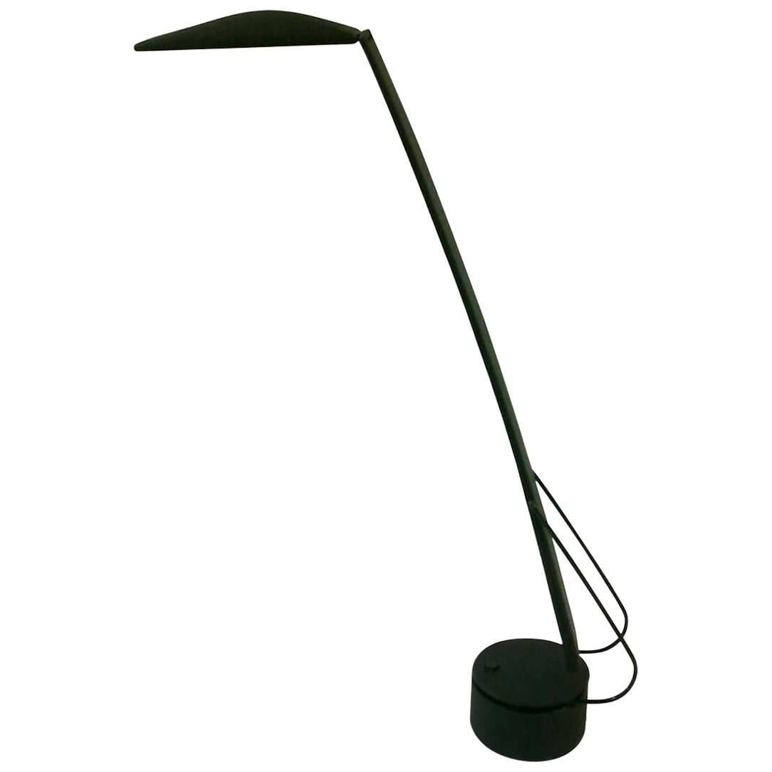 Italian Modern Black Designer Reading Lamp, Italy, 1980s