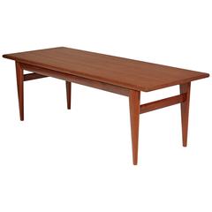 Danish Teak Johannes Andersen Coffee Table, 1960s 2