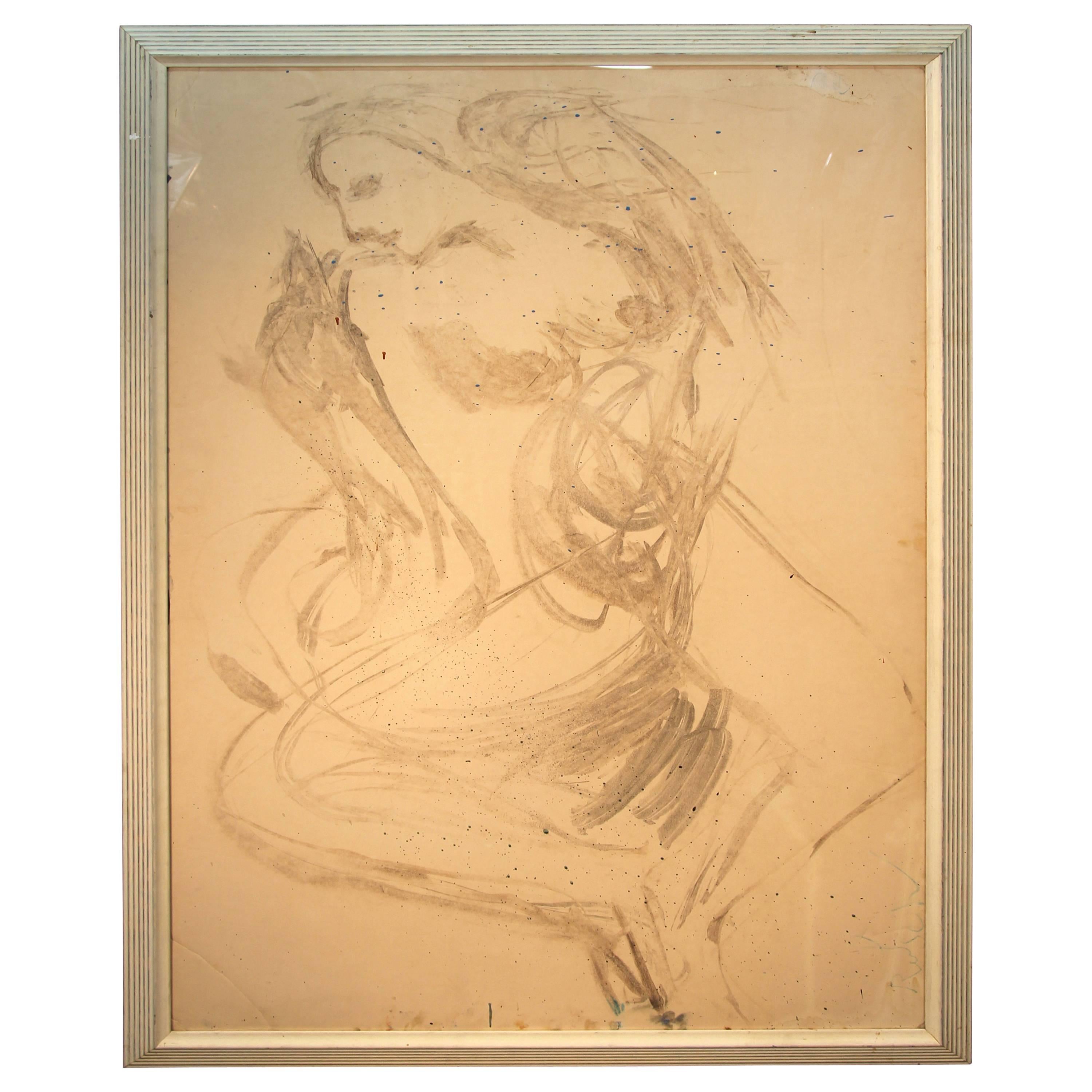Alexander Rutsch Reclining Nude Painting For Sale