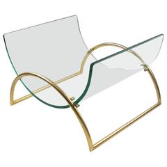 Sculptural Magazine Rack Holder by Fontana Arte, circa 1960s 10