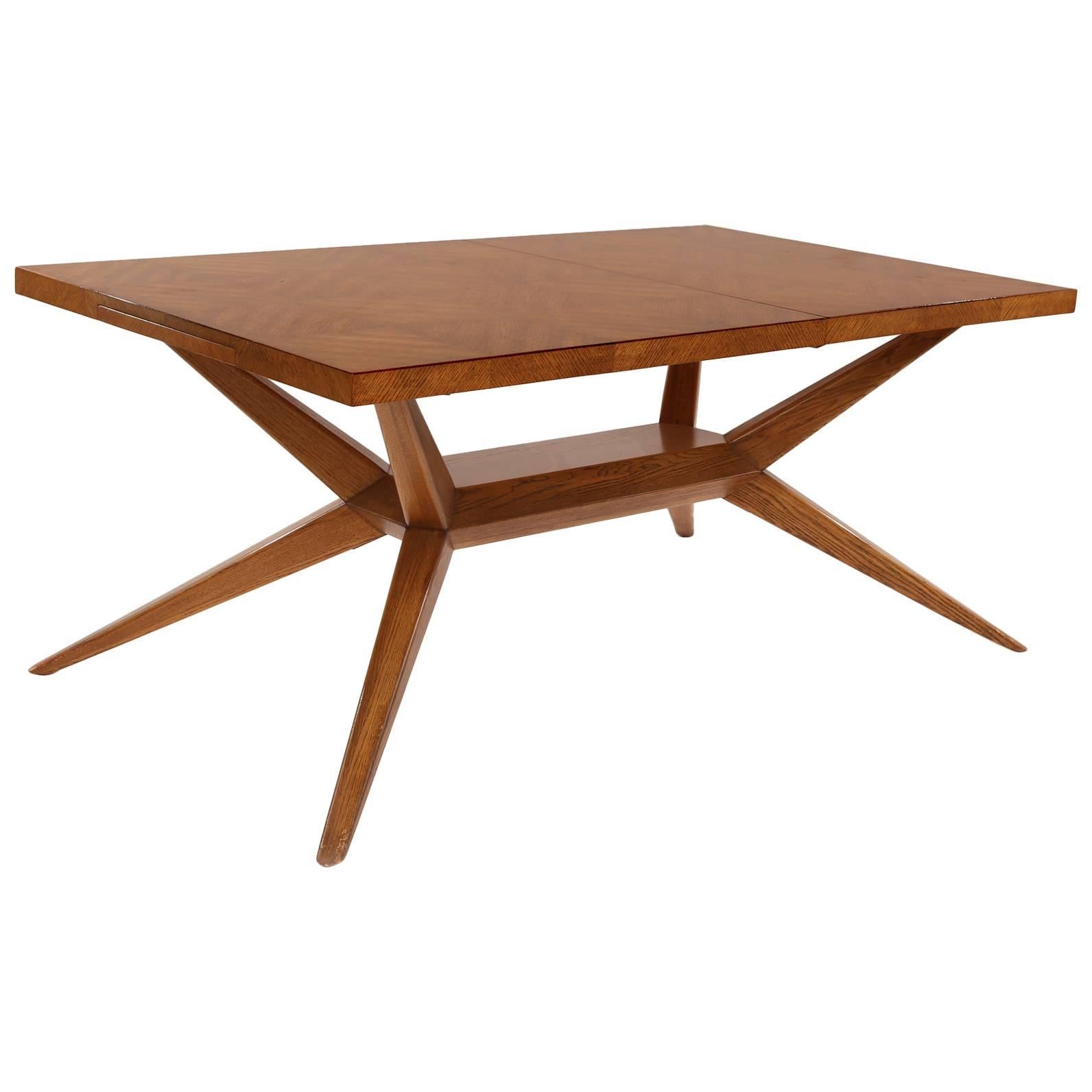 Harold Schwartz Romweber Parqueted Oak Dining Table