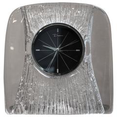 Daum Crystal Desk Clock