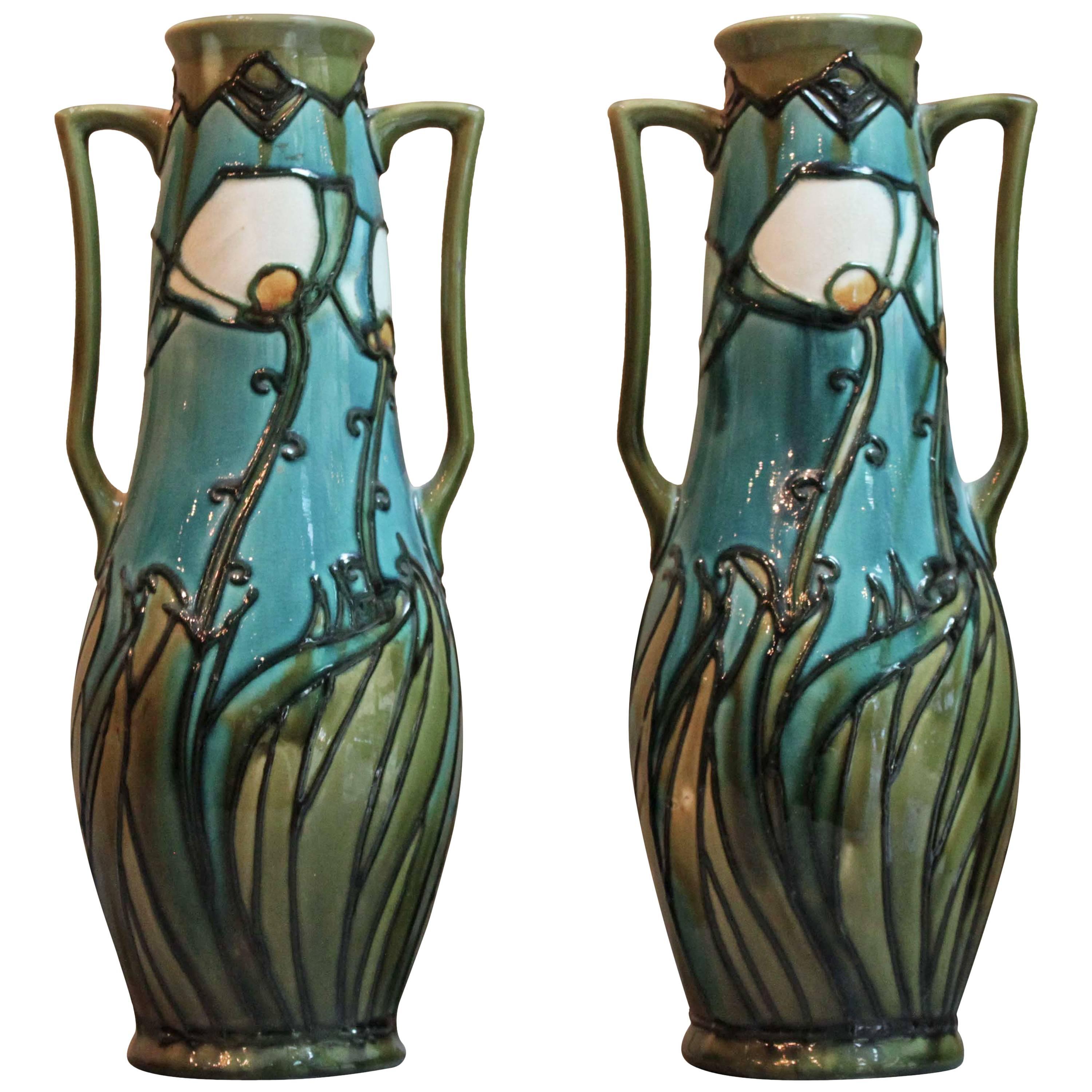Pair of No.11 Minton Aesthetic Vases