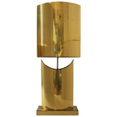 C. Jere Huge Brass Plated Table Lamp , Mid-Century Modern, 1970s, USA