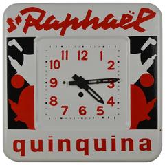 Retro French St Raphaël Advertising Wall Clock