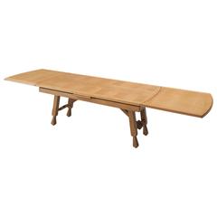 Guillerme & Chambron Extendable Dining Table in Oak 3