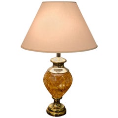 1970s Large Fractal Resin Lamp