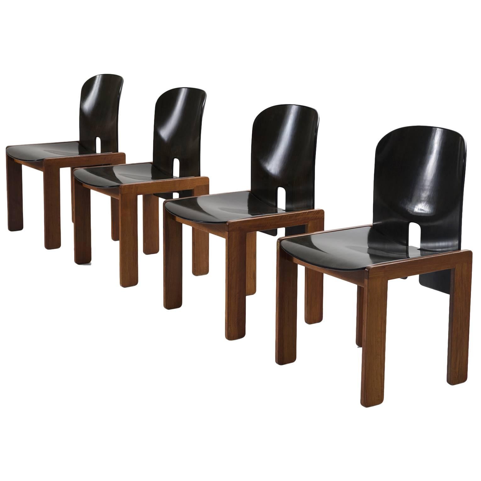 Afra & Tobia Scarpa Set of Four Dining Chairs for Cassina