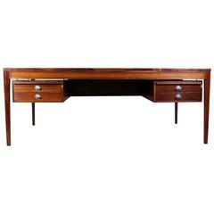 Rosewood Diplomat Desk by Finn Juhl, circa 1960