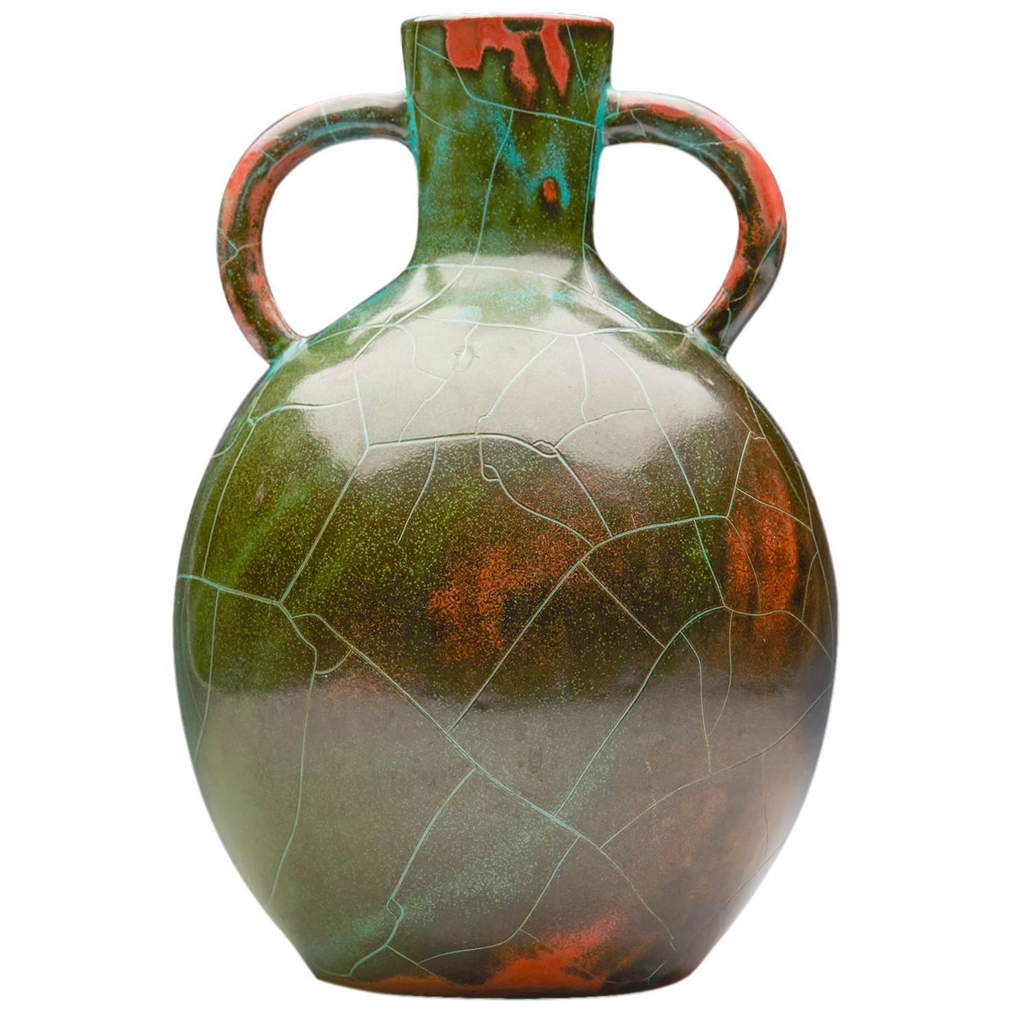 Art Deco Paul Dresler Grootenburg Copper Glazed Vase, circa 1930