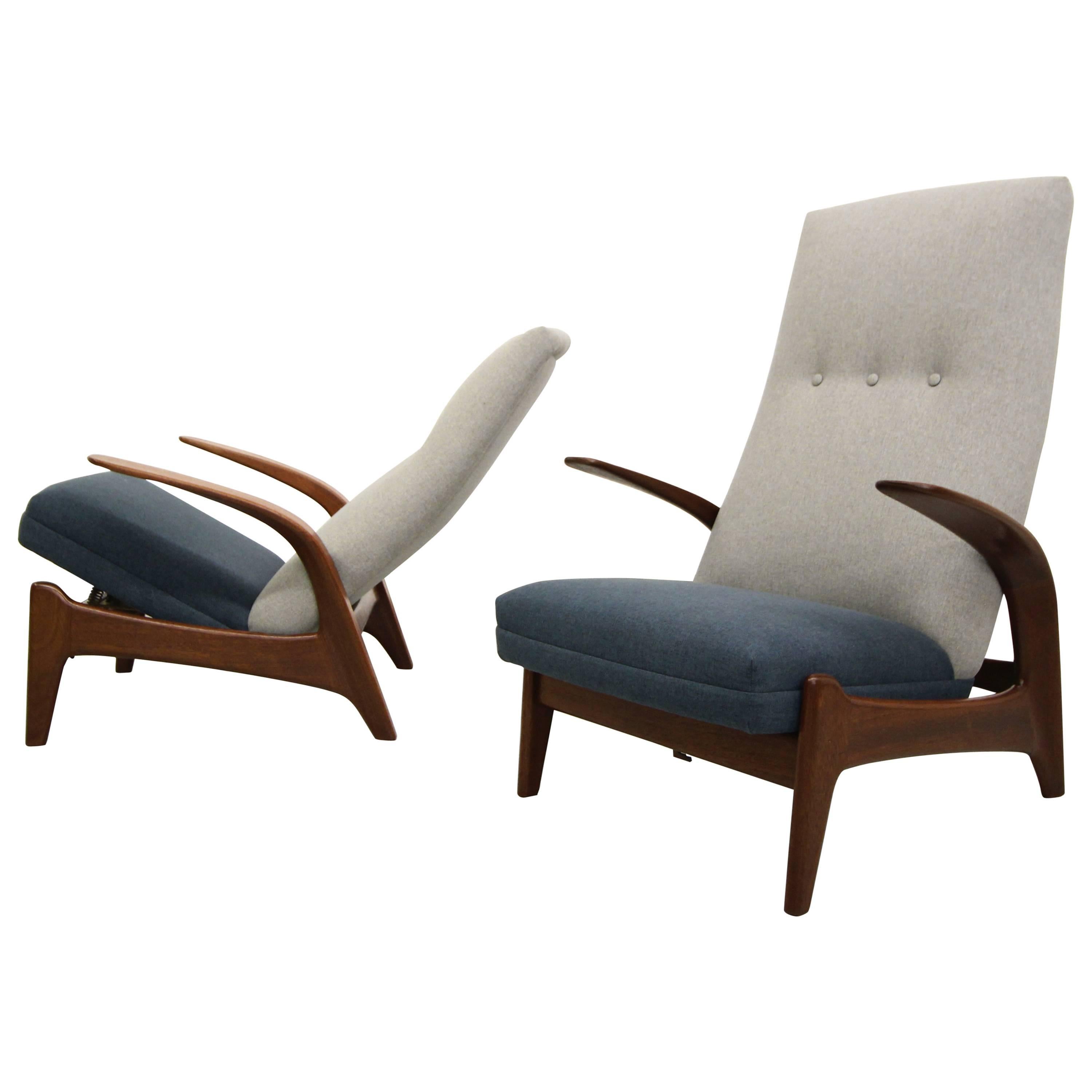 Pair of Mid Century Rock'n Rest Chairs by Gimson Slater