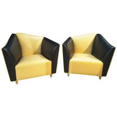 Pair of Lounge/Club Chairs, By The Bright Chair Company, New York