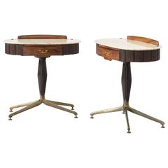 Italian Nightstand with Marble Top 11