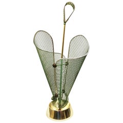 Mid-Century Green Italian Umbrella Stand