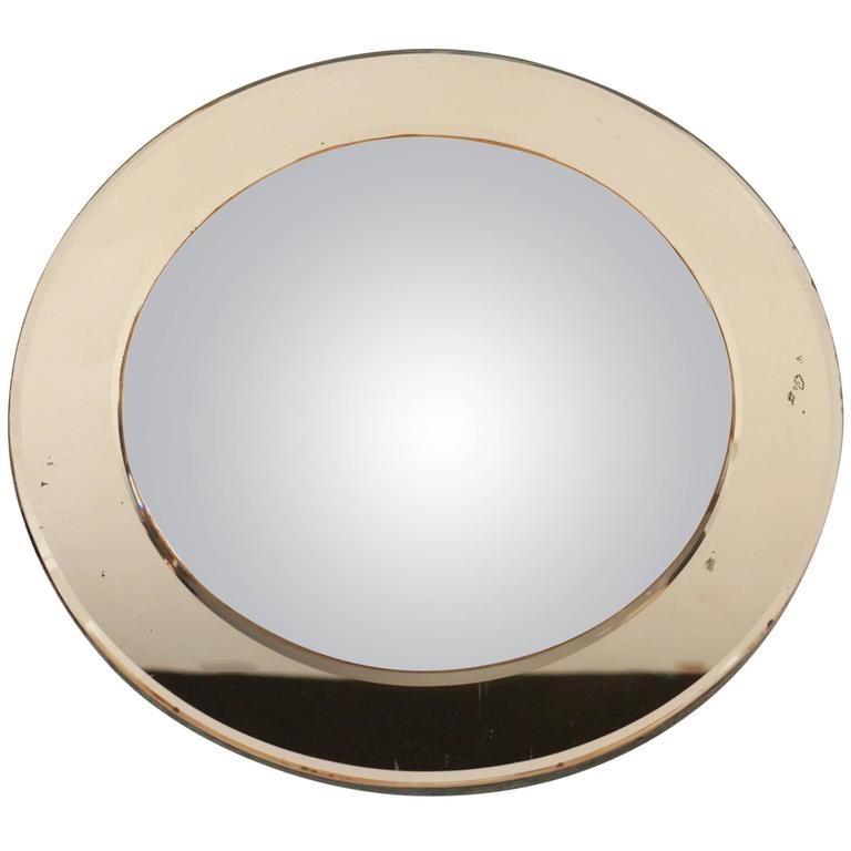 Italian 1940s Curved Mirror For Sale at 1stDibs