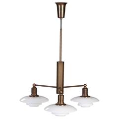 Poul Henningsen PH Limited Edition Three-Arm Chandelier 10