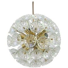 Retro 1960s German Sputnik Dandelion Twelve-Light Chandelier