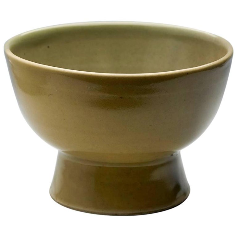 David Leach Celadon Glazed Studio Pottery Bowl, 20th Century For Sale