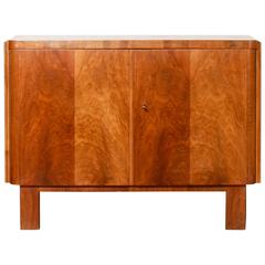 1920s-1930s, Art Deco Cabinet in Burl Wood