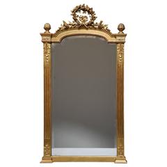 Highly Decorative Late 19th Century French Gilt Mirror