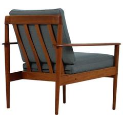 Very Rare Danish Modern Grete Jalk Teak Easy Chair Mod. PJ 56/1 Poul Jeppesen