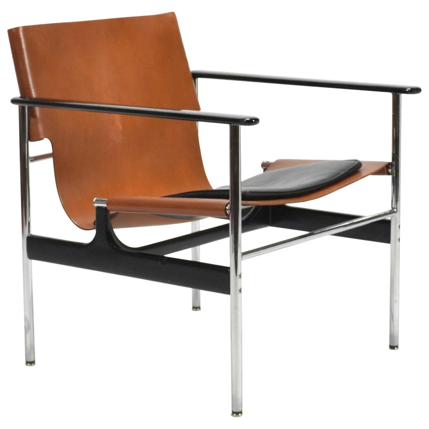 Charles Pollock Model 657 Sling Lounge Chair by Knoll For Sale at 1stdibs