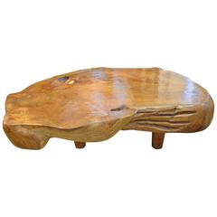 Natural Teak Wood Coffee Table