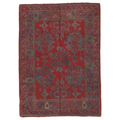Antique Donegal Rug:: Tapis irlandais:: Tapis orientaux faits main:: Tapis en laine rouge