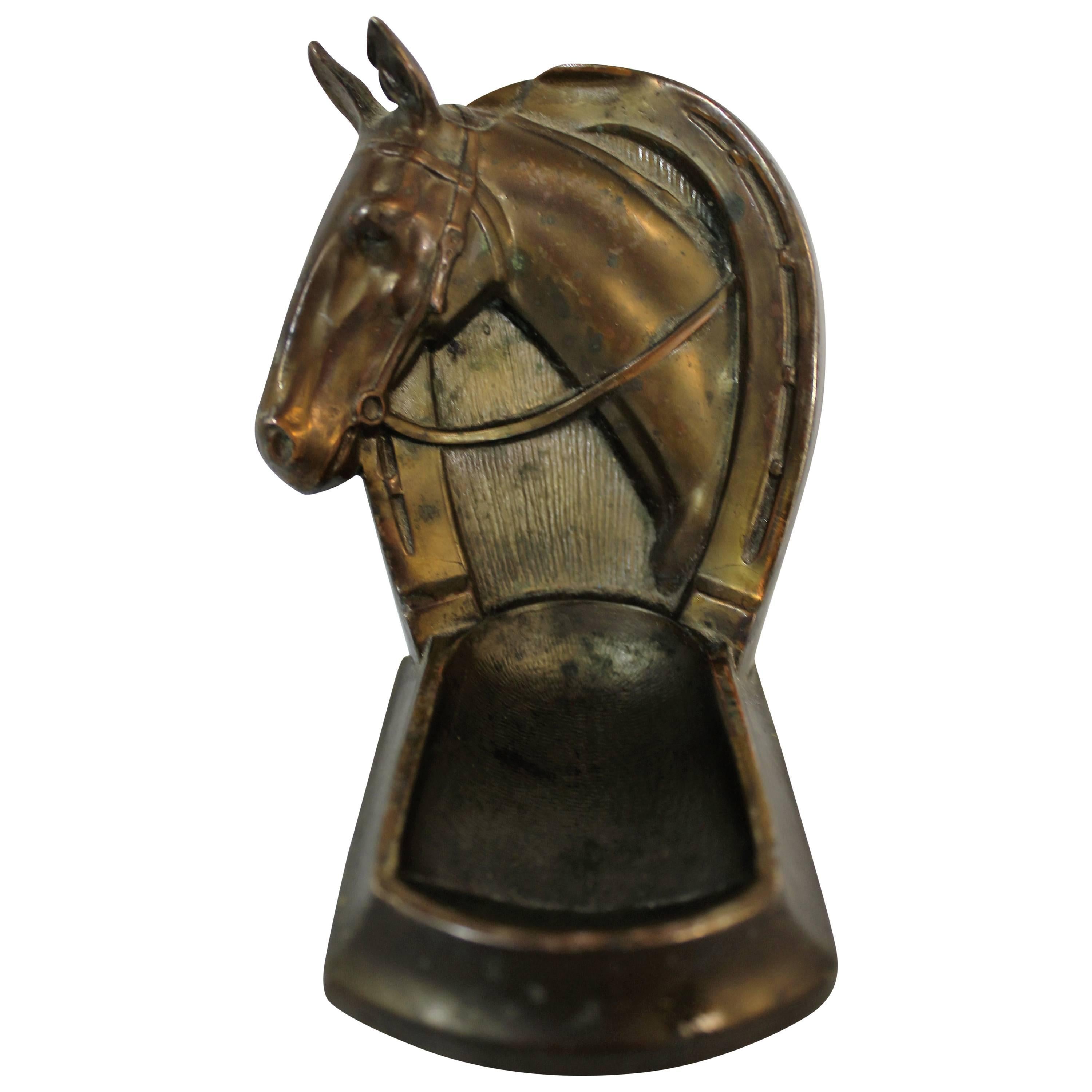 Bronze Horse Tobacco Pipe Holder