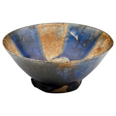 Medieval Islamic Blue Streak Bowl Phds Wikramaratna Collection