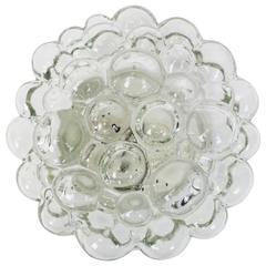 Petite Bubble Clear Glass Flush Mount/Sconce by Helena Tynell, Limburg, Germany