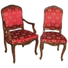 Set of 14 Dining Chairs Louis XV Style, Maison Jansen 10