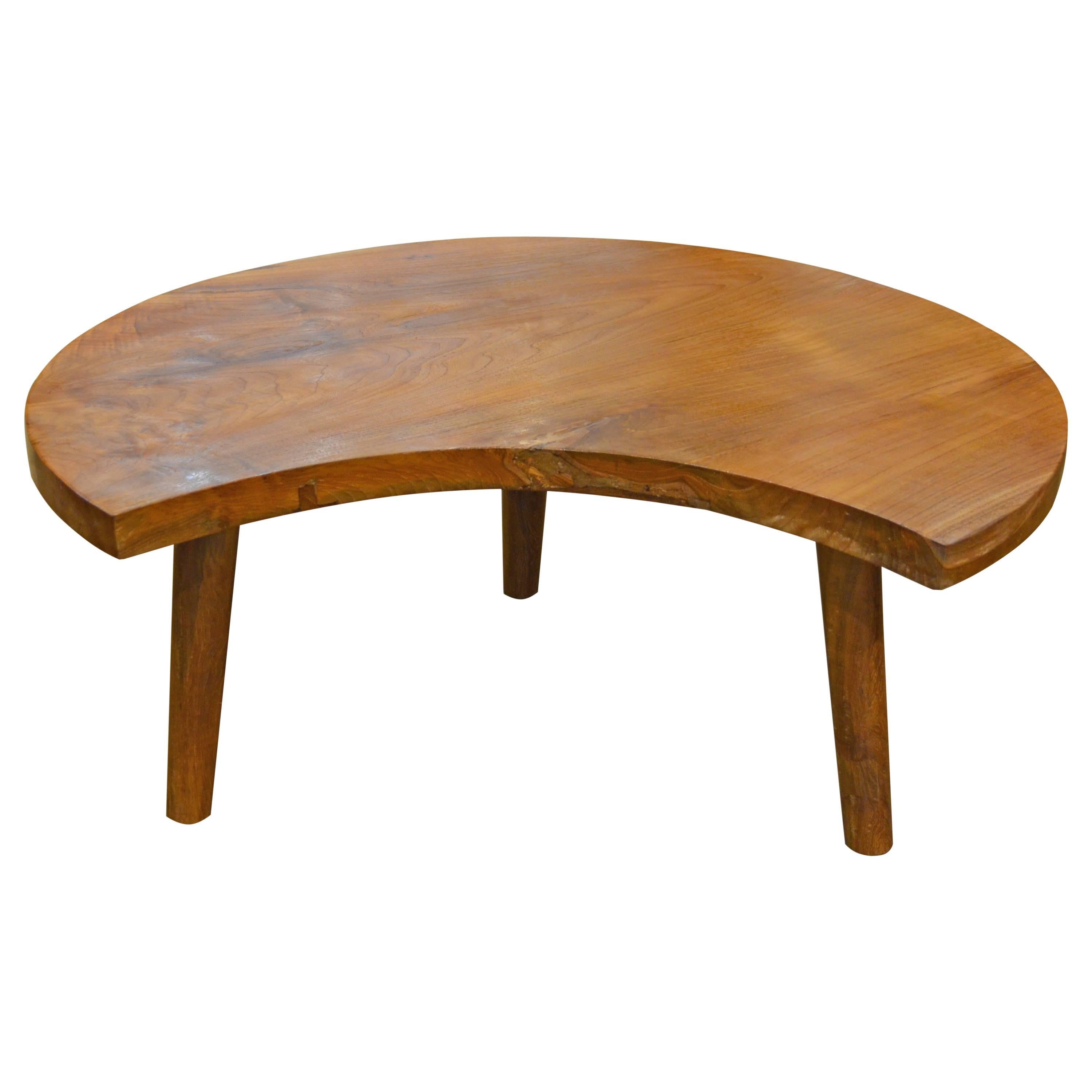 Mid-Century Organic Teak Wood Coffee/Side Table