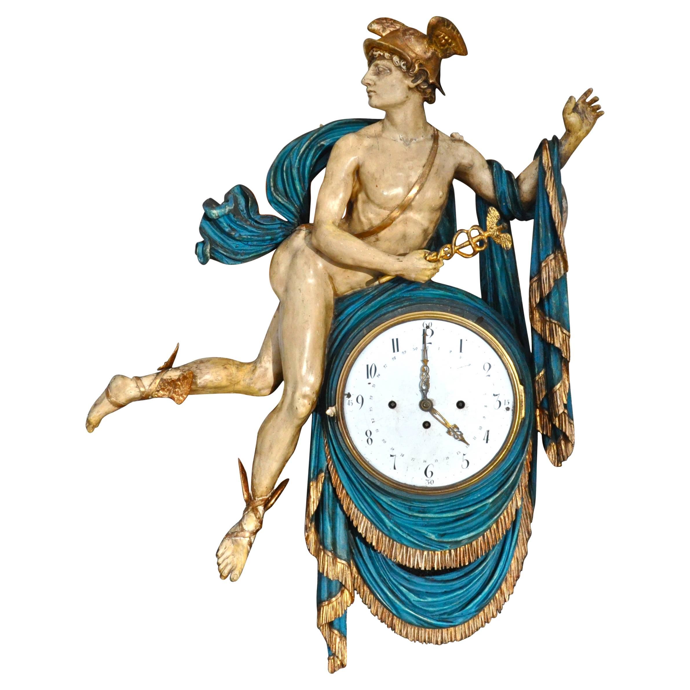 Period Early 19th Century Austrian Neoclassical Wall Clock