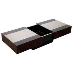 Eric Maville Sliding Coffee Table with Liquor Storage 1