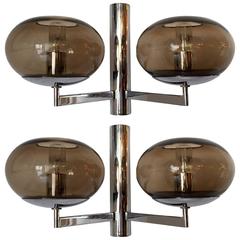 Pair of 1960s Italian Sciolari Wall Lights 12