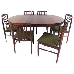 Mid-Century Modern Danish Rosewood Dining Set by Vamo Sonderborg 1