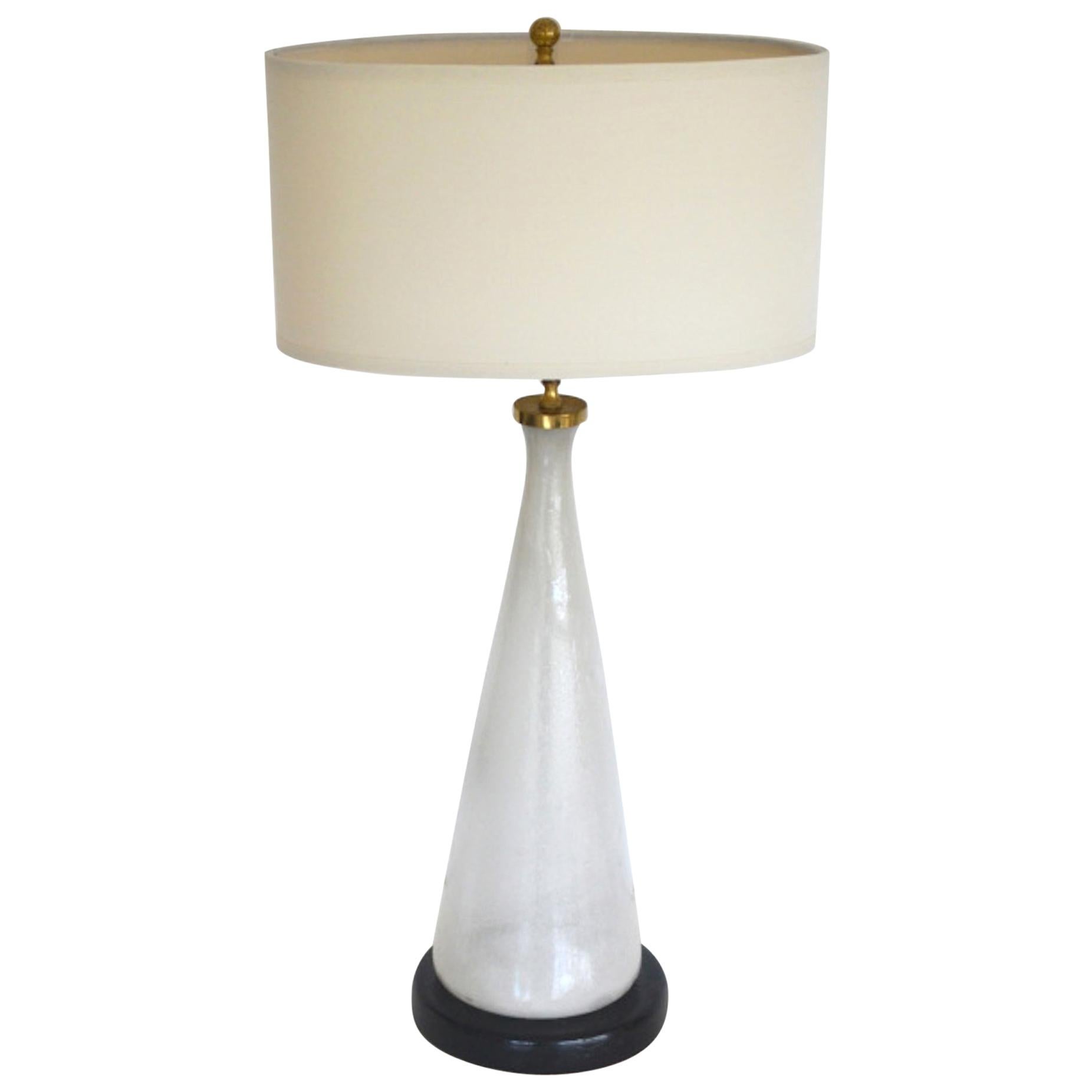 Midcentury Italian Blown Glass Table Lamp For Sale