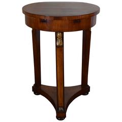 Italian Neoclassical Walnut and Giltwood Table